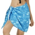 thumbnail image 1 of HAPPY BAY Women's Pareo Swimwear Bikini Beach Wrap Sarong One Size Lapis, Palm Tree, 1 of 4