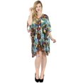 thumbnail image 1 of HAPPY BAY Women's Plus Size Flowy Swimsuit Cover Ups 2X-3X Plum, Allover, 1 of 4