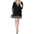 thumbnail image 1 of HAPPY BAY Women's Plus Size Swing Bathing Suit Cover Ups 3X-4X Coal, Solid, 1 of 5