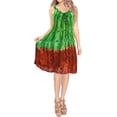 thumbnail image 1 of HAPPY BAY Women's Plus Size Swing House Wear Dresses 1X-2X Shamrock Forest_AC1053, 1 of 4