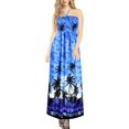 thumbnail image 1 of HAPPY BAY Women's Ruffle Tube Top Maxi Evening Dress Strapless Dresses for Women One Size Cobalt_AB153, 1 of 3