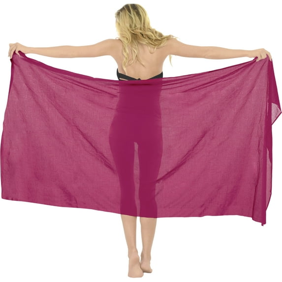 HAPPY BAY Women's Sarong Bikini Skirt Swimwear Cover up Bathing suit Summer Wraps Swimsuit Beach Wrap Coverups for Women One Size Pink_E329