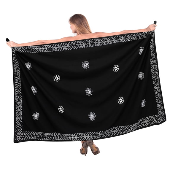 HAPPY BAY Women's Sarong Bikini Wrap Skirt Cover up Swimsuit Summer Wraps Bathing suit Swimwear Beach Skirts for Women One Size Metal, Solid