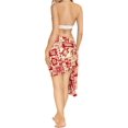 thumbnail image 1 of HAPPY BAY Women's Sarong Bikini Wraps Cover up Skirt Wrap Bathing suit Swimwear Swimsuit Beach Coverup for Women One Size Red_M95, 1 of 3
