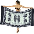 thumbnail image 1 of HAPPY BAY Women's Sarong Bikini Wraps Cover up Wrap Skirt Bathing suit Swimwear Swimsuit Beach Coverup for Women One Size Navy Blue_N937, 1 of 3