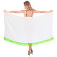 thumbnail image 1 of HAPPY BAY Women's Sarong Coverups Swimsuit Swim Cover up Long Beachwear Summer Pool Beach Wraps Skirt Swimwear Bikini Cover-ups One Size Ice Green_AD156, 1 of 3