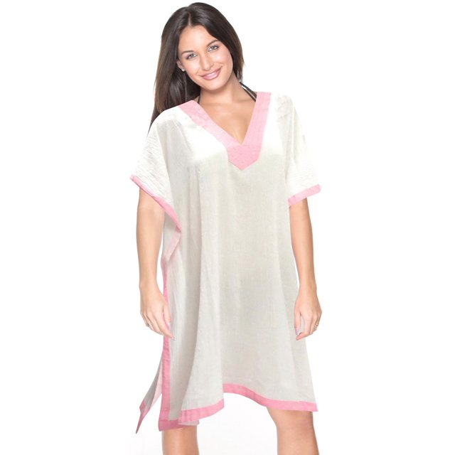 HAPPY BAY Women's Short Swimsuits Bathing Suit Cover Ups 2X3X Snow