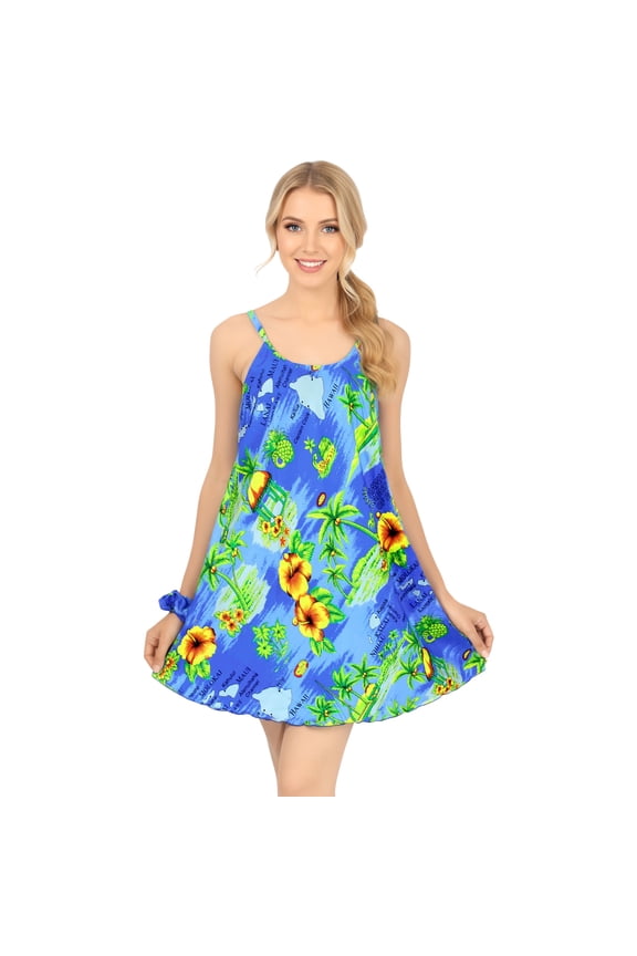 Women's Spaghetti Strap Nightgown Slip Dress 16-18 Jade-AC996