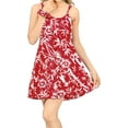 thumbnail image 1 of HAPPY BAY Women's Spaghetti Strap Nightshirts Slip Nighty 10-12 Cherry-AC34, 1 of 4