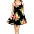 thumbnail image 1 of HAPPY BAY Women's Spaghetti Strap Nightshirts Slip Nighty 16-18 Red Scarlet-AC26, 1 of 4