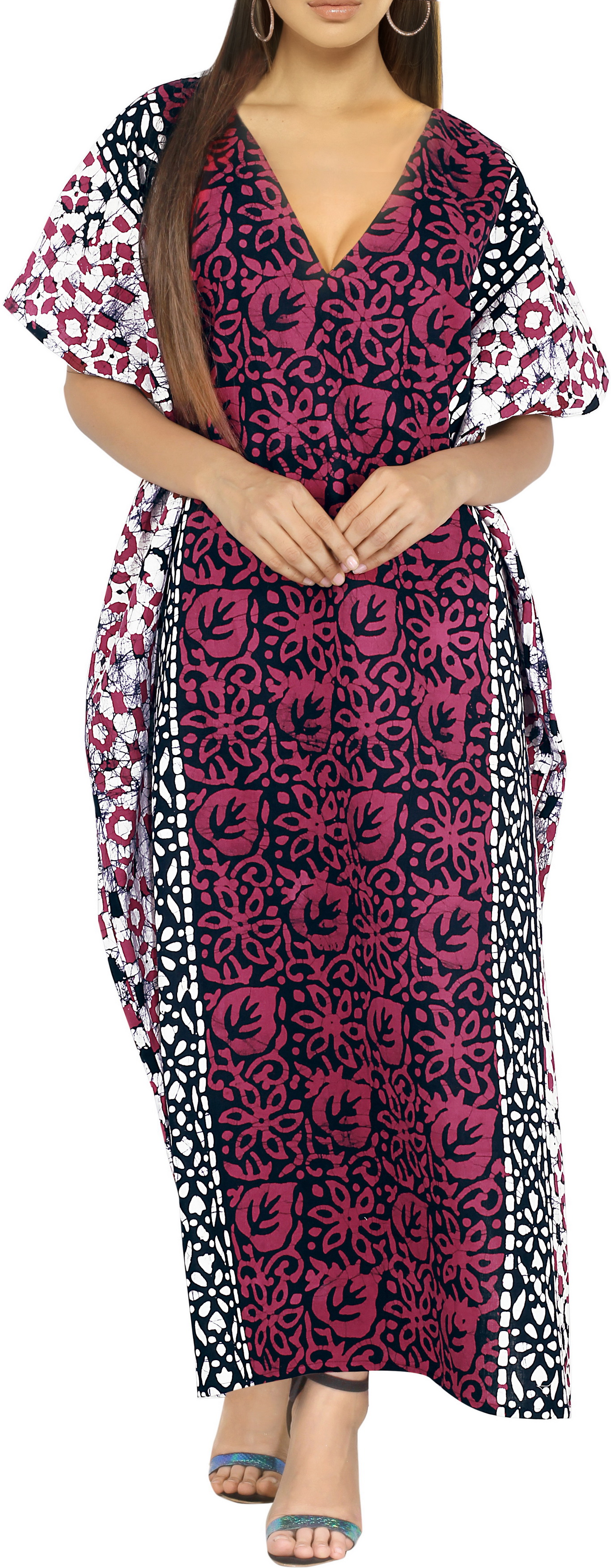 Poftik Women's Cotton Printed Maxi Sleep Wear main image 1