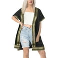 thumbnail image 1 of HAPPY BAY Women's Summer Beach Front Open Slouchy Kimono Beachwear Duster Cardigans 2X-3X Kohl, Solid, 1 of 4
