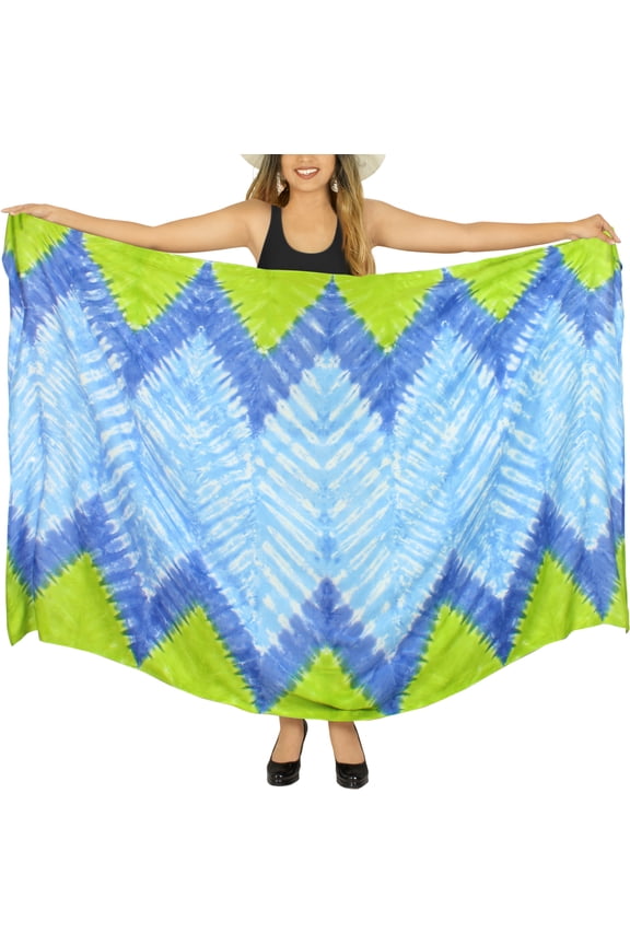 Women's Summer Beachwear Sarong Bikini Wraps Swim Cover up Skirt Wrap Bathing suit Swimwear Swimsuit Beach Coverups for Women One Size Sky, Tie Dye