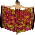 thumbnail image 1 of HAPPY BAY Women's Summer Beachwear Sarong Bikini Wraps Swim Cover up Wrap Skirt Bathing suit Swimwear Swimsuit Beach Coverups for Women One Size Black, Floral, 1 of 5
