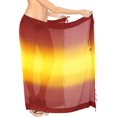 thumbnail image 1 of HAPPY BAY Women's Summer Beachwear Sarong Swimsuit Coverups Chiffon Long Bathing Suit Beach Wraps Sheer Bathing Suit Skirts Swim Cover up One Size Garnet, Plain, 1 of 6