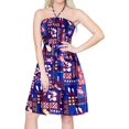 thumbnail image 1 of HAPPY BAY Women's Summer Boho Halter Smocked Mini Swing Beach Dress Tube Top Strapless Dresses for Women One Size Berry, Floral, 1 of 5