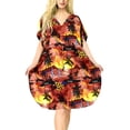 thumbnail image 1 of HAPPY BAY Women's Summer Loungewear OverSize Caftan Mini Casual Sundress for Women 2X-3X Sunset, Palm Tree, 1 of 5
