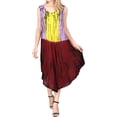 thumbnail image 1 of HAPPY BAY Women's Summer Plus Size Swing House Wear Dresses L-XL Wine_AC1041, 1 of 3
