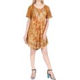 thumbnail image 1 of HAPPY BAY Women's Summer Plus Size Tunics House Wear Dresses L-XL Tortilla, Floral, 1 of 3