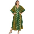 thumbnail image 1 of HAPPY BAY Women's Summer Relaxed Fit Caftan Maxi Robe Sleepwear Loungewear Dashiki House Dresses for Women 2X-3X Sacramento, Stripes, 1 of 5