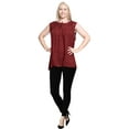 thumbnail image 1 of HAPPY BAY Women's Summer Relaxed Flowy House Wear Swing Dresses 2X Maroon_AC1139, 1 of 5