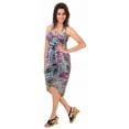thumbnail image 1 of HAPPY BAY Women's Summer Swim Cover ups Skirt Beach Bikinis Wraps Pareos Sarongs Coverups Beachwear Vacation Women Sarong for Swimwear One Size Amethyst, Floral, 1 of 2