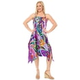 thumbnail image 1 of HAPPY BAY Women's Swimsuit Swimwear Cover-up Spaghetti Strap Dress 1X Purple, Paisley, 1 of 4
