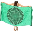 thumbnail image 1 of HAPPY BAY Women's Swimwear Coverups Skirt Long Beachwear Pareos Summer Wraps Beach Vacation Sarong Beach Swim Cover ups for Women One Size Mandala, Green, 1 of 5