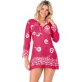 thumbnail image 1 of HAPPY BAY Women's Swimwear Mini Bikini Bathing Suit Swimsuit Elegant Robe Vacation Cover ups Beach Dress for Women M Spiral, Pink, 1 of 6