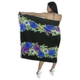 thumbnail image 1 of HAPPY BAY Women's Swimwear Summer Wraps Beach Bikini Vacation Swim Cover up Pareos Long Beachwear Sarong Coverups for Women One Size Black_P957, 1 of 3
