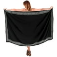 thumbnail image 1 of HAPPY BAY Women's Tie Pareo Wrap Beach Sarong Long Cover ups One Size Jade, Embroidery, 1 of 3