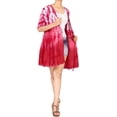 thumbnail image 1 of HAPPY BAY Women's Viscose Summer Beach Front Open Cover ups Beachwear Duster Kimono Cardigan for Women L-XL Raspberry, Tie Dye, 1 of 6