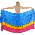 thumbnail image 1 of HAPPY BAY Women's Wraps Summer Long Pareos Vacation Skirt Bathing Suit Cover-Up Beach Dress Bikini Sarong Swimwear for Women One Size Tie Dye, Blue, 1 of 4