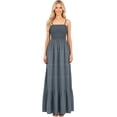 thumbnail image 1 of HAPPY BAY Womens House Daily Routine Evening Wear Evening Holiday Vacation Pencil Tube Top Maxi Frill Dress Evening Gown M-L Cloud X_AB710, 1 of 4