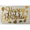 thumbnail image 1 of HAPPY BIRTHDAY SCRIPT Gold Sticker, 1 of 1