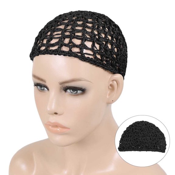 HAPPY&CC Wig Cap Breathable Mesh Braided Wig Cap Stretchable Crochet Wig Net Cap For For Braids, Locs, Weaving And Wig Making