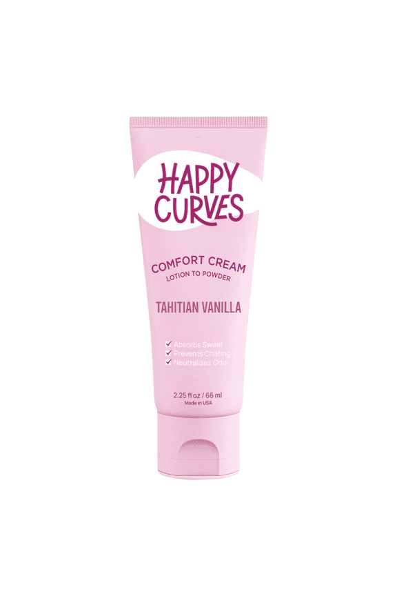 Lotion to Powder, Aluminum Free Anti Chafing Cream for Women, Tahitian Vanilla, 2.25 oz