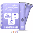thumbnail image 1 of HAPPY CURVES Smoothie Bikini Trimmer, Waterproof Electric Shaving Razor for Women (Berry), 1 of 7