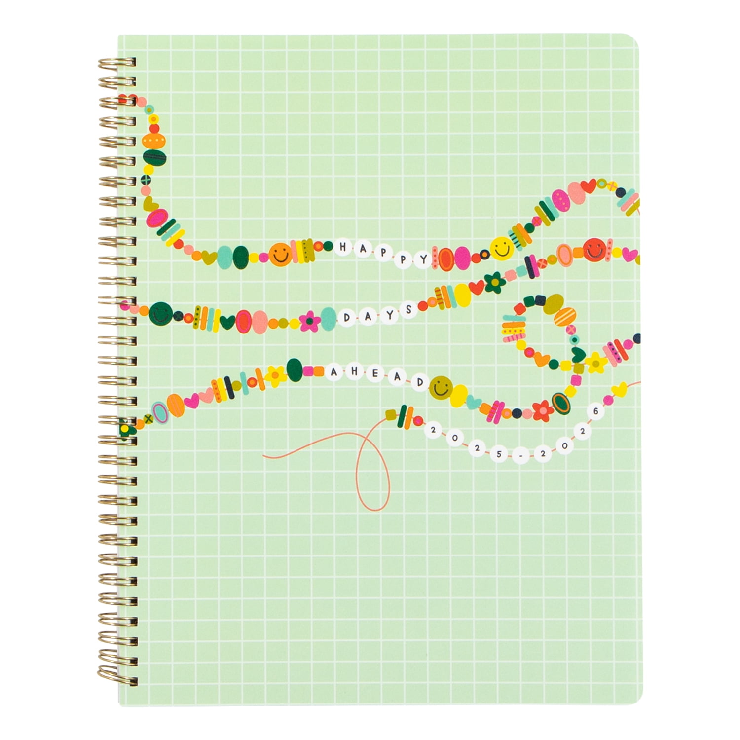 Castle & Co. Happy Days Weekly/Monthly Academic Spiral Planner, 8.5x11 in.