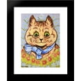 thumbnail image 1 of HAPPY FLOWER CAT 20x24 Framed Art Print by Louis Wain, 1 of 2