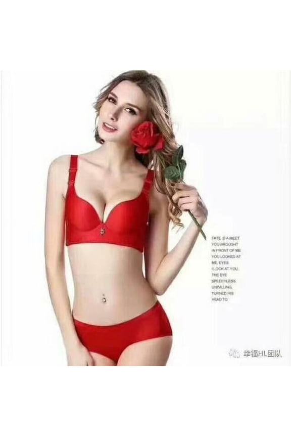 HAPPY FOX Adjustable Push Up Sexy Cleavage Wireless Bra Prevent Sagging +2cup