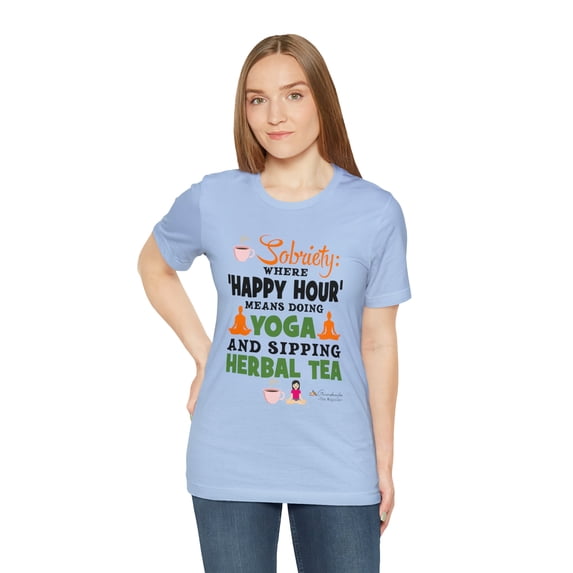HAPPY HOUR Tee...The Sober Living Line by Grandmarkee ~The Magician~