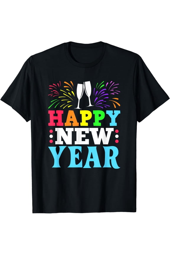 HAPPY NEW YEAR Shirt 2024 NYE Shirt Men Women Kids T-Shirt