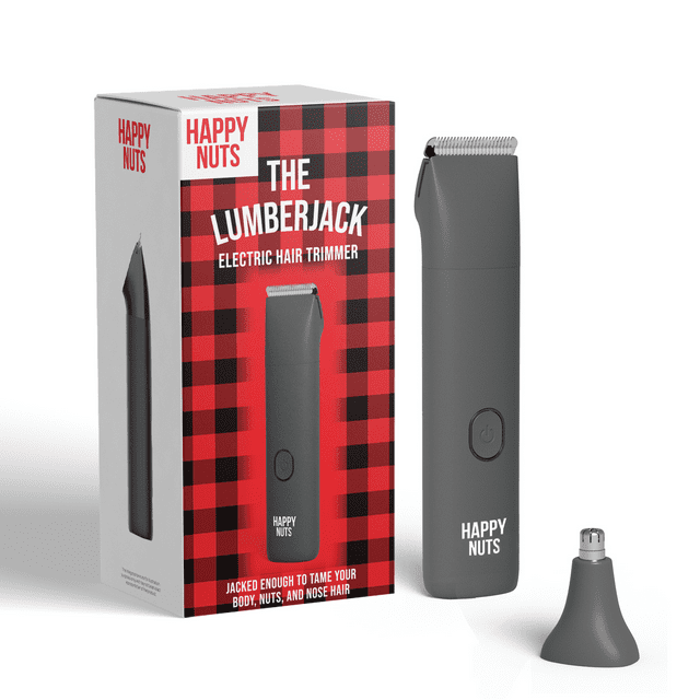 HAPPY NUTS The Lumberjack Groin & Body Hair Trimmer, Waterproof