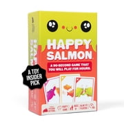 Happy Salmon by Exploding Kittens - 3-6 Players - Ages 6+ - 90 Second Rounds - Easy to Learn Quick Matching Card Game - Party Game, Family Game Night, Kid and Adult Card Game