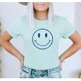 thumbnail image 1 of HAPPY SMILEY FACE GLITTER Grpahic Short sleeve Tees, 1 of 6