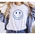 thumbnail image 1 of HAPPY SMILEY FACE GLITTER Grpahic Short sleeve Tees, 1 of 6