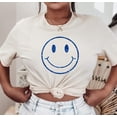 thumbnail image 1 of HAPPY SMILEY FACE GLITTER Grpahic Short sleeve Tees, 1 of 6