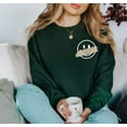 thumbnail image 1 of HAPPY SMILEY FACE TAPE Graphic Unisex Fleece Pullover, 1 of 7