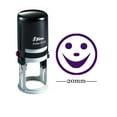 thumbnail image 1 of HAPPY SMILY Round Self Inking Rubber Stamp Custom Shiny 20mm Mini Stamp Personalized Teachers Stamps, 1 of 1
